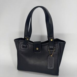 Coach 1992 Carriage Collection Chauncey Bag 9897‎ Black Vintage Tote Handbag